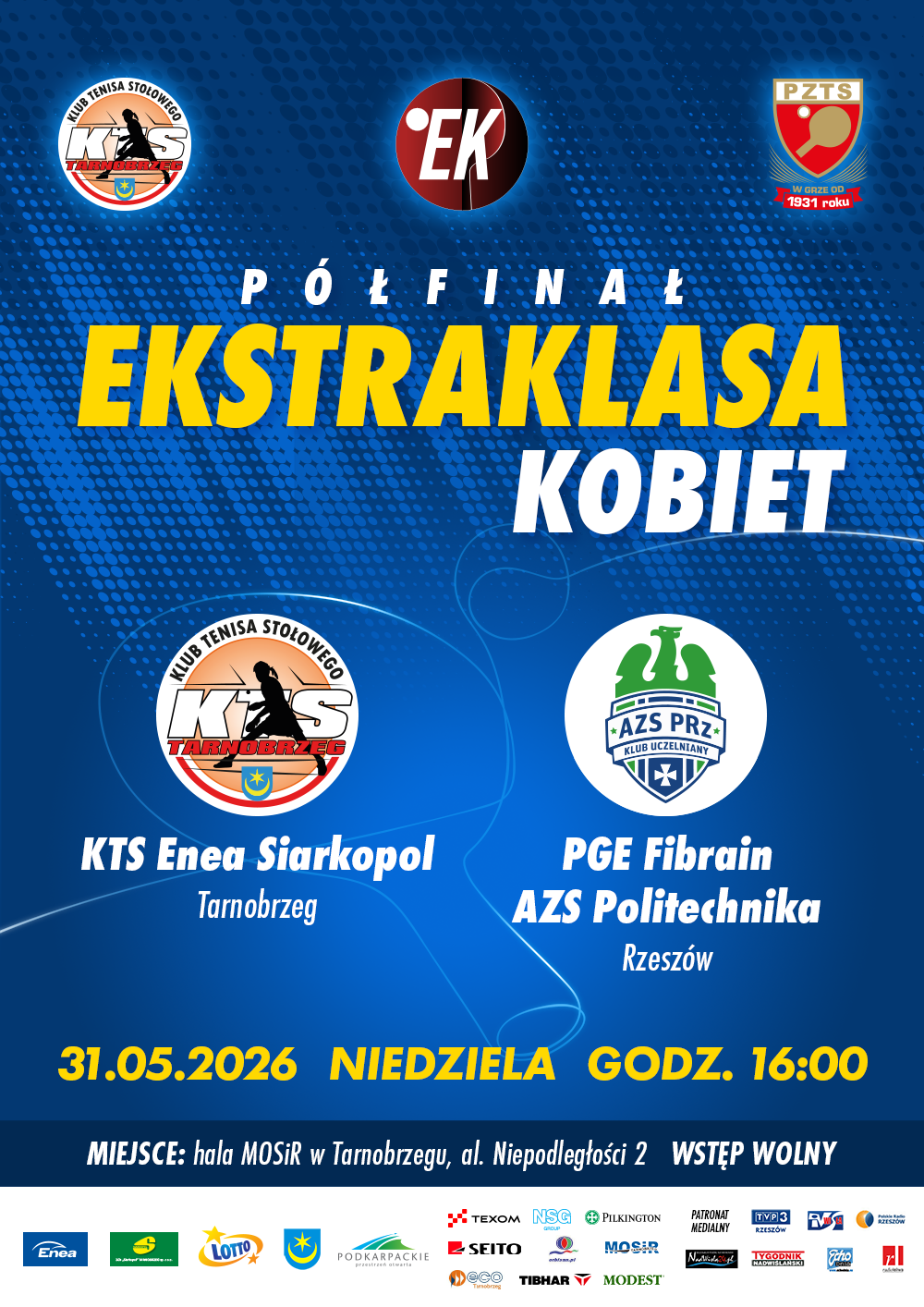 Półfinał Ekstraklasy Kobiet w Tarnobrzegu. KTS Enea Siarkopol zmierzy się z AZS Politechniką Rzeszów